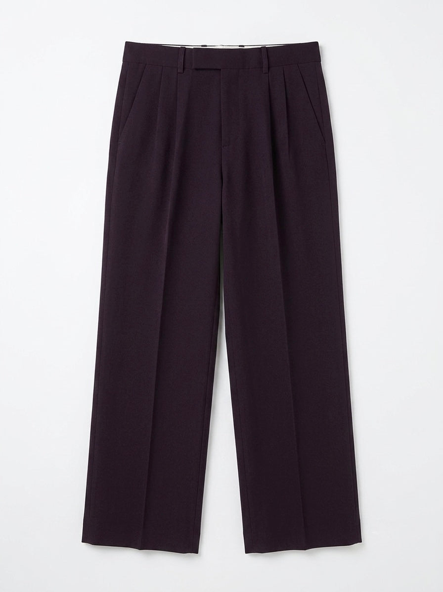 Men’s Formal Straight Fit Trousers - Maroon